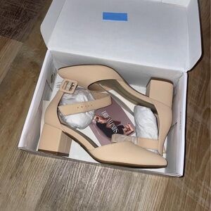 Nude Kitten Block Heels